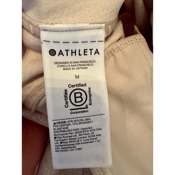 Athleta Delancey Skyline Herringbone Tight Leggings Ankle Zip Size Medium - Picture 9 of 10
